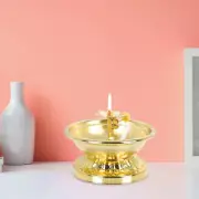 2 Pcs Buddha Worship Lamp Ghee Holder Desktop Decor Decorate