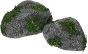 OFFSCH 2pcs Realistic Fake Rocks for Indoor and Outdoor Use Decorative Artificial Stones for Landscaping Aquarium Micro Landscaping Decor Durable Foam for Versatile Applications