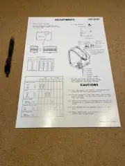 Nintendo Punchout Back Door Sheet CHP1-UP Arcade