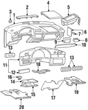 Genuine GM Housing I/P Ashtray & Cup Handler *Red 12529312
