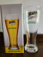 Hahn Super Dry Socceroos Full Set of 4 Collectable Ltd Ed Beer Glasses Brand New