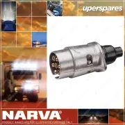 Narva 5 Pin Large Round Metal Trailer Plug 30A At 12V 82162Bl Premium