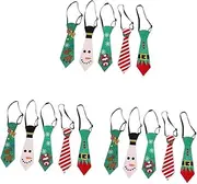 TEHAUX 3sets Christmas Tie Snowflake Ties for Men Christmas Party Decor Christmas Party Tie Boy Funny Holiday Neckties Christmas Neckties Boys Christmas Bow Tie Glitter Paper 5pcs*3