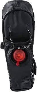 SUPVOX Outdoor Bike Bag Mesh Cycling Saddle Pouch Bottle Holder Tail Light for Night Riding Safety