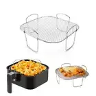 Stackable Air Fryer Baking Rack Rust-proof Air Fry Basket Kitchen