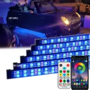 6pcs RGB Double Row LED Underglow Lights Music Bluetooth Strips For Mini Cooper (for: Mini)