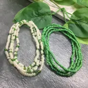 2 PC Handmade Plus Waist Beads Jewelry African Boho Bracelet Anklet Set New 8600