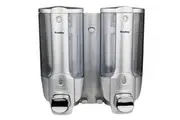 New Bradley 6253 Dual Soap Dispenser Liquid 2 X 370Ml - Silver 181Mm W X 193Mm H