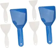 TOGEVAL 6pcs Deicing Shovel Ice Scraper Refrigerator Freezer Ice Shovel Ice Snow Brush Window Snow Scraper Car Snow Remover Reusable Ice Cubes Ice Scraper for Freezer Ice Scoop Plastic