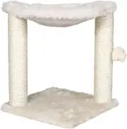 Baza Scratching Post with Hammock | 16" Base, Cream, Small