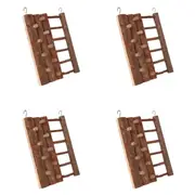 4 x YES4PETS Natural Wooden Hamster Guinea Pig Mini Rabbit Rats Climbing Wall Ladder