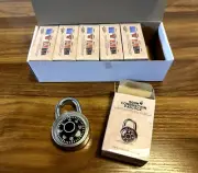 Combination Padlock 2” 50mm Hardened Black - Set of 6