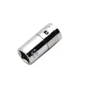 Square Hole Hex Converter 1/4" 1/4" Hex Bits Chrome Vanadium Converter