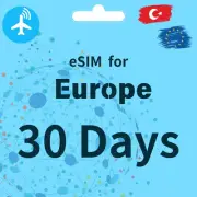 Europe eSIM 30Days| 20GB/30GB/50GB | Data ONLY |