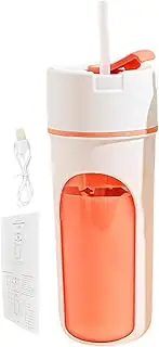 Electric Shaker Bottle | Portable Blender Personal Blender - Multifunctional with Straw Rechargeable 480Ml Water Bottle for Home Fruit Drinks Sport Camping Travel Juicing Hiking Meal Prep Trips