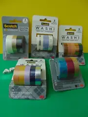 5 Sets Scotch 3M Washi Tape Total 19 Rolls New & Sealed