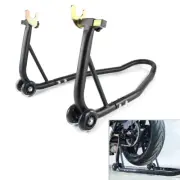 Motorcycle Stand Rear Wheel Lift Adjustable Swingarm Spool Paddock Stand Black