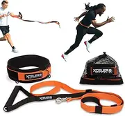 X-PLOSIVE Speed Training Kit/Overload Running Resistance & Release/Harness & Resistance Band, Speed and Agility Equipment for Sprint and Football, Basketball, Soccer/Youth and Adult Ready