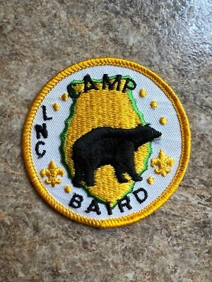 Vingtage Camp Baird Boy Scout Patch Wisconsin White Background