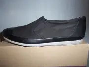 Women's Clarks Lorry Marlin Slip on Black Leather #10989 New NIB Sizes!