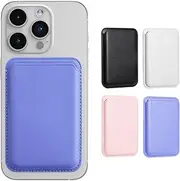 Musotica Magnetic Phone Wallet for Apple MagSafe, Card Wallet Holder for iPhone 16 Pro Max/16 Pro/16 Plus/16, 15 Pro Max/15 Plus/15 Pro/15, 14 Pro Max/14 Plus/14 Pro/14, 13 Pro Max/13 Pro/13, Purple
