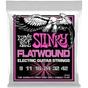 Ernie Ball Super Slinky Flatwound Electric Guitar Strings 9-42 P02593