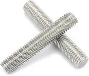 All Thread Rod Threaded Rod Screw Pitch 304 Stainless Steel Teeth Stick M8 M10 M12 Metric Thread Screw Stud 16mm 20mm 25mm 50mm 100mm 150mm Full Thread Bar Bolt Shaft nut(M10 150mm)