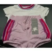 Splendid Stripe Jersey Tee & Sporty Bloomer Short Set 6-12 Months $52