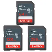 SanDisk 64G 128G 128GB 256G SDXC【100MB 灰】Ultra SD UHS 相機記憶卡