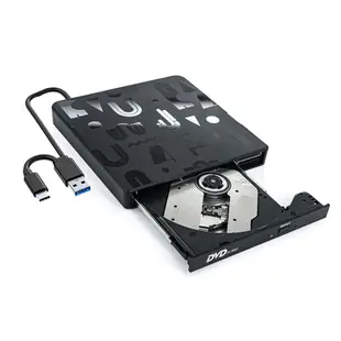 ANTIAN USB/Type-C 外接式CD/DVD燒錄機 DVD-RW光碟機 DVD刻錄機 筆記本外置光驅