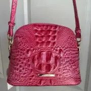 Brahmin Small Georgina Crossbody Pink Cosmo Melbourne Leather