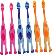 BESTYASH 6pcs Toothbrush Soft Bristles with Cute Cartoon Deer Design Safe Materials for Easy to Use for Home and Travel