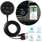 For Car Stereo Audio AUX Bluetooth Wireless Receiver Adapter FM Transmitter