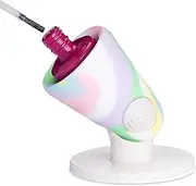 tweexy Hinge Untippable Nail Polish Bottle Holder | Anti-Spill Nail Polish Holder Stand, Tilted, Smartgrip Airlock Suction | Fingernail Painting, Pedicure, Nail Polish Accessories (Unicorn)