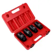 LABLT 12Point 1/2" Drive Deep Spindle Axle Nut Socket Set MM 30mm 32mm 34mm 36mm