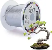 Bonsai Wire - Anodized Aluminum Wire 1.2 mm 18 Gauge (100 ft) Bonsai Training Wire - Bendable Flexible Bonsai Tree Wire - Strong Corrosion and Rust Resistant Plant Wire Kit - Silver