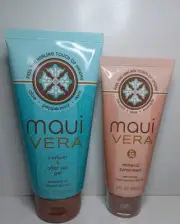 1 Maui Vera SPF 30 Mineral Sunscreen 30z And 1 Sunburn After Sun Gel 6.5oz