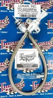 Lokar TD-3200RFM Hi-Tech Transmission Dipstick - Firewall Mount - Flexible -
