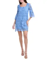 Anne Klein Guipure Lace Shift Dress