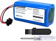 3600mAh U2 Battery Replacement Compatible with Ecovacs Deebot U2 U2 Pro Deebot 600 Do3g D03g Robot Vacuum Upgrade Battery inr18650 M26-4S1P 14.8V