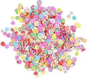 PENIKOKO 5000Pcs Colorful Fruit Slice Nail Stickers DIY Nail Art Decorations with Watermelon Strawberry Lemon Apple Pineapple Material for Natural Art