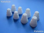 8pcs Eartips for Skullcandy Grind Indy Fuel -4S / 4L White Triple Flange Earbuds