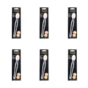 6PK Glam By Manicare Soft Silicone Lip Brush Makeup Tool Removes Dry Skin Black