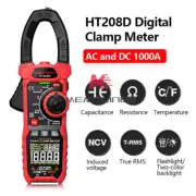 HABOTEST HT208A/D Digital Multimeter Tester AC DC Volt Ohm Hz Amp Clamp Meter