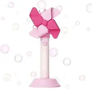 Bubble Blower - Toddler Musical Toy with Light | Fun Windmill Bubble Blowing Toy 3 Gears Adjustable for Toddler Outdoor Backyard Garden Beach Activities