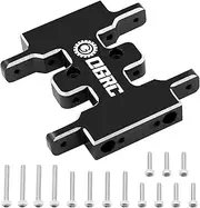 OGRC Aluminum Alloy Gearbox Mount Transmission Plate Gearbox Base Upgrade Parts for SCX24 C10 JLU Deadbolt Gladiator Bronco Axial 1/24 Crawler Car (Black)