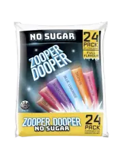 Zooper Dooper Water Ice No Sugar Tubes 24 by 70ml x 6