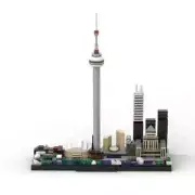 429PCS City Architecture Skyline Toronto Building Blocks Ideas Sets Bricks...