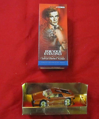 JAMES BOND SPY GUISE FOR YOUR EYES ONLY LTD ED. CORGI LOTUS ESPRIT TURBO