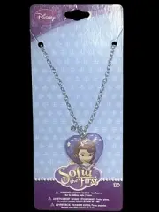 Sofia the First Necklace Heart Locket Necklace Disney Junior New Free Shipping